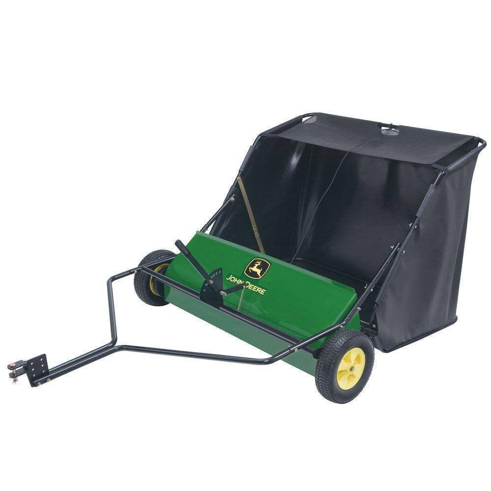 ZenVora 42-Inch Tow-Behind Lawn Sweeper with 24 Cu. Ft. Hopper, 6 Brush System for Lawn Tractors & Mowers
