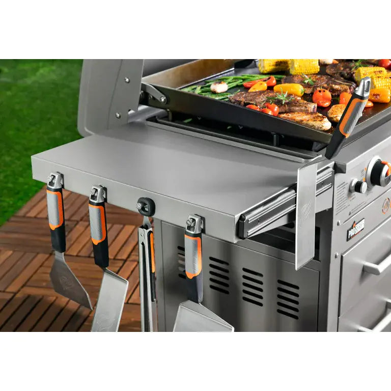 ZenVora 36" 4-Burner Propane Griddle Station – 768 sq in Cooking Surface with Hood & Cabinet