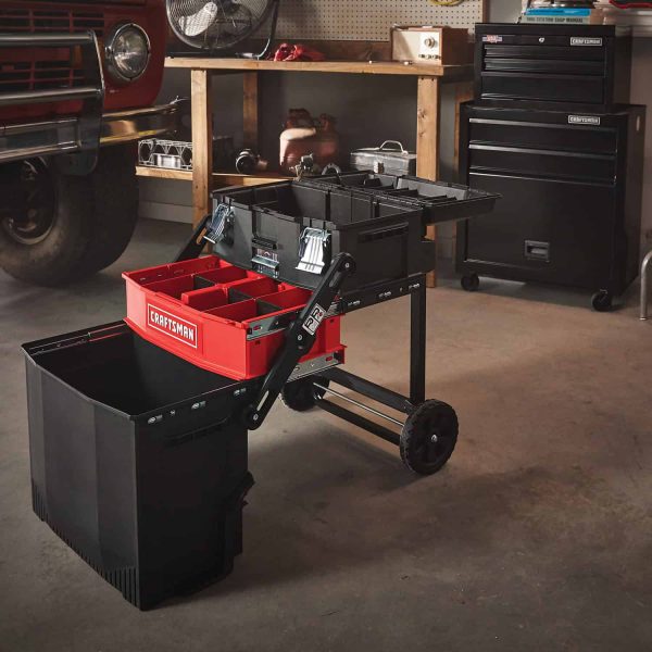 ZenVora 22" Rolling Tool Box – 1-Drawer Lockable Metal Chest with Wheels