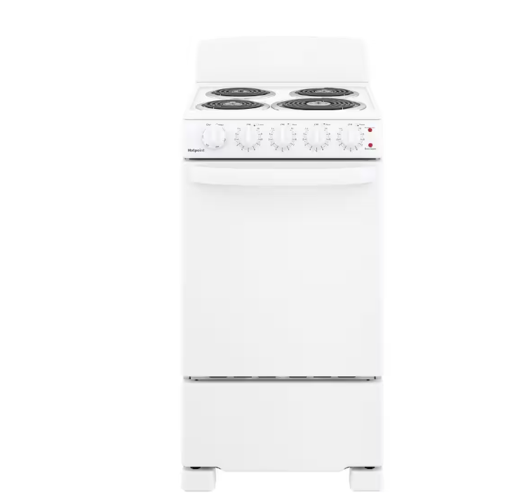 ZenVora 20 in. 4 Burner Element Free-Standing Electric Range in White