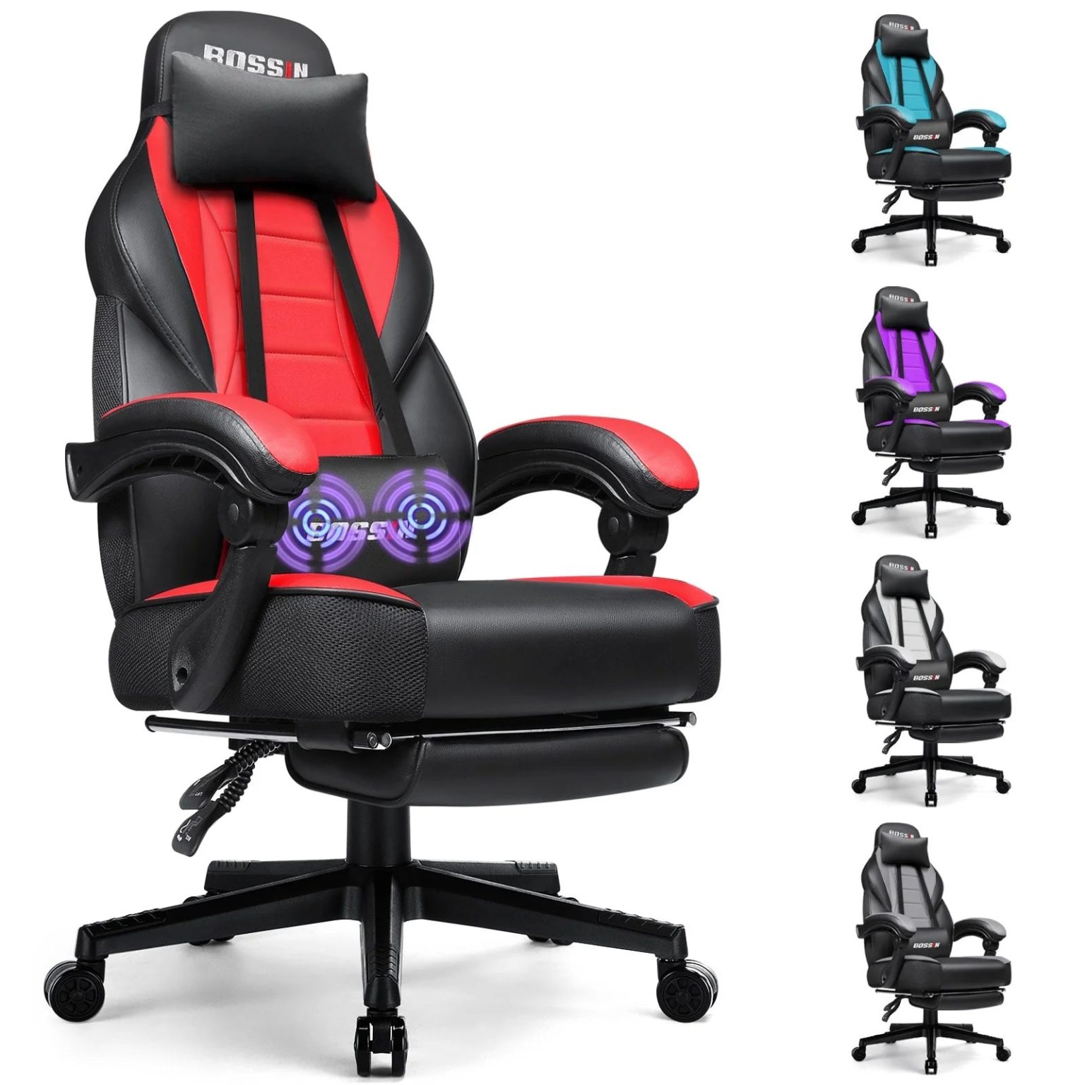 ZenVora Racing Style Gaming Chair, 300 lbs Big and Tall High Back Computer Chair