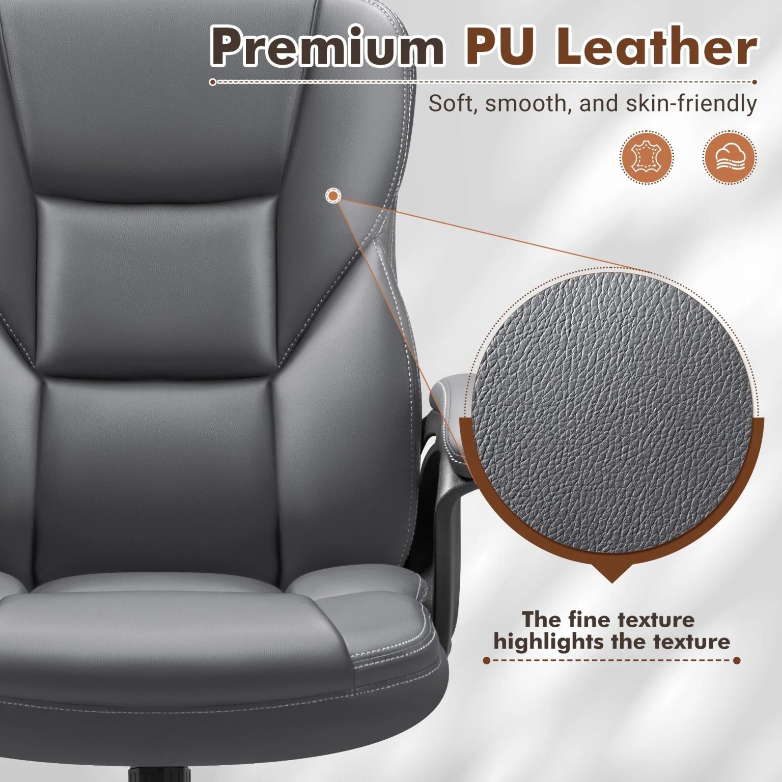 ZenVora High Back Executive Office Chair, Ergonomic Computer Desk Chair for Home and Office