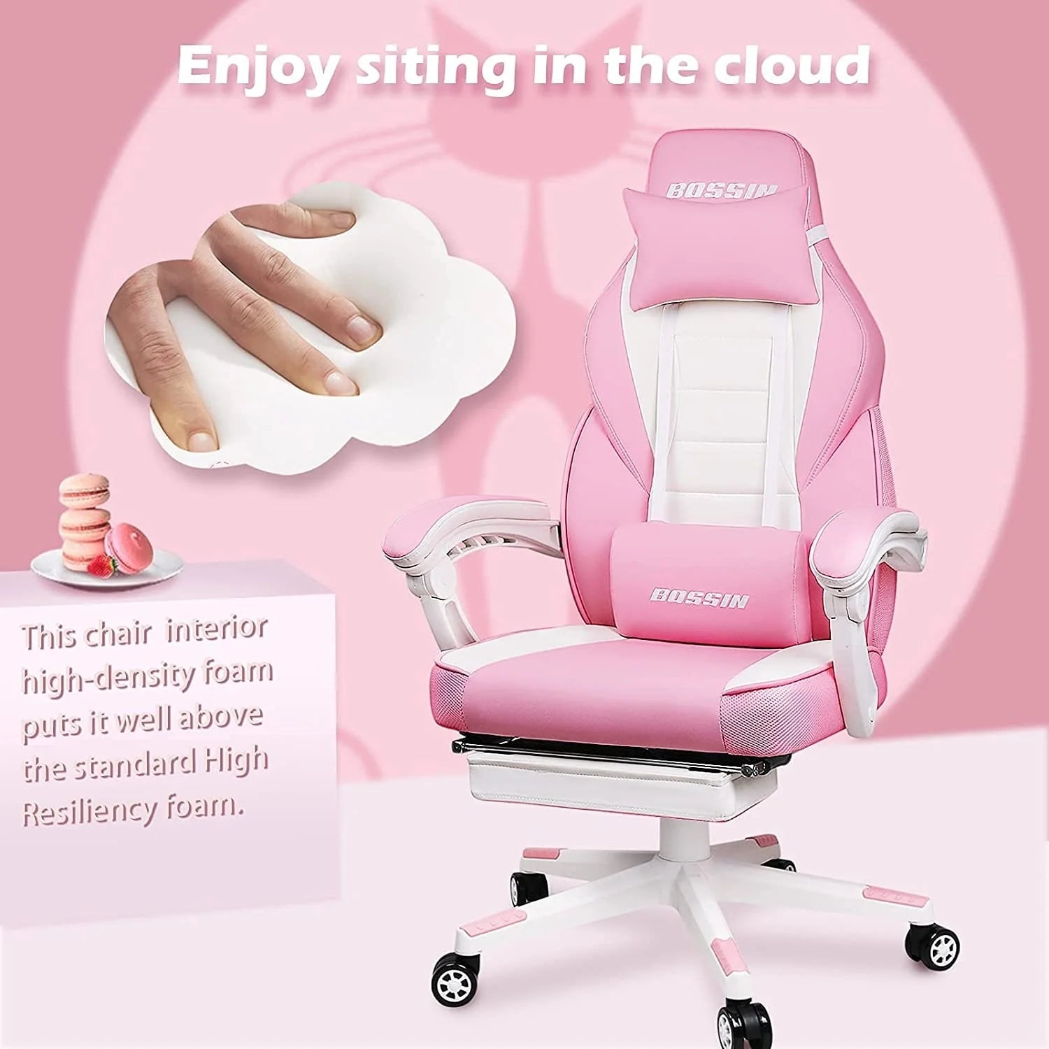 ZenVora Racing Style Gaming Chair, 300 lbs Big and Tall High Back Computer Chair