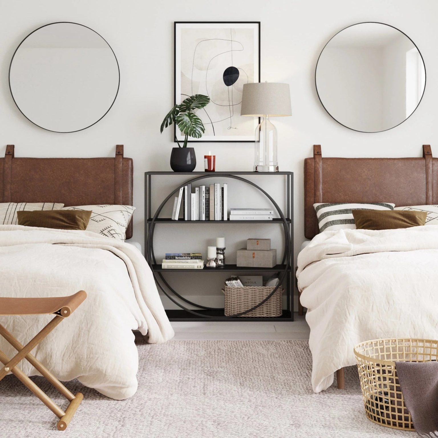 ZenVora Wall Mount Upholstered Headboard with Metal Rail - Modern Bedroom Headboard