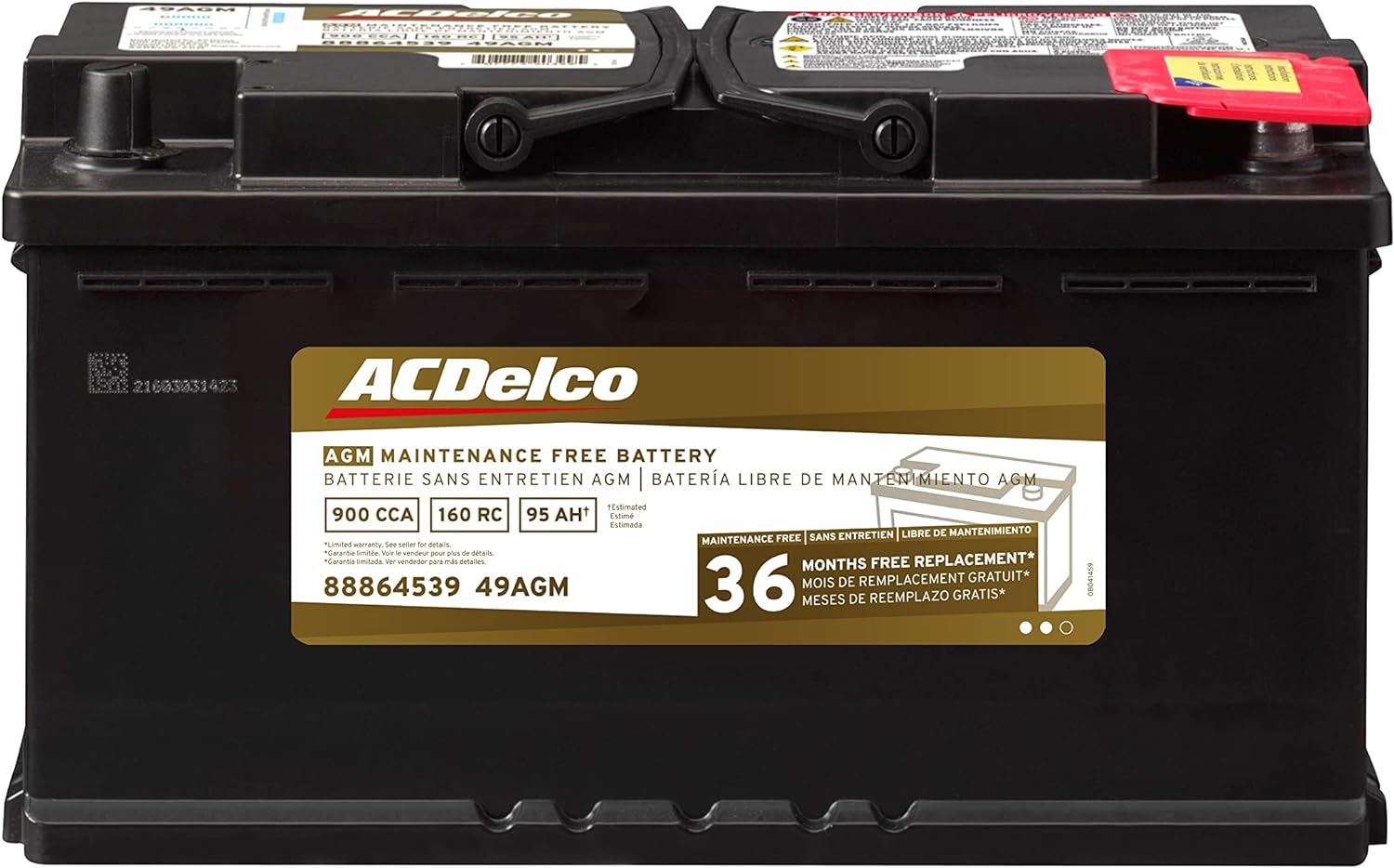 ZenVora BCI Group 49 AGM Battery, Gold