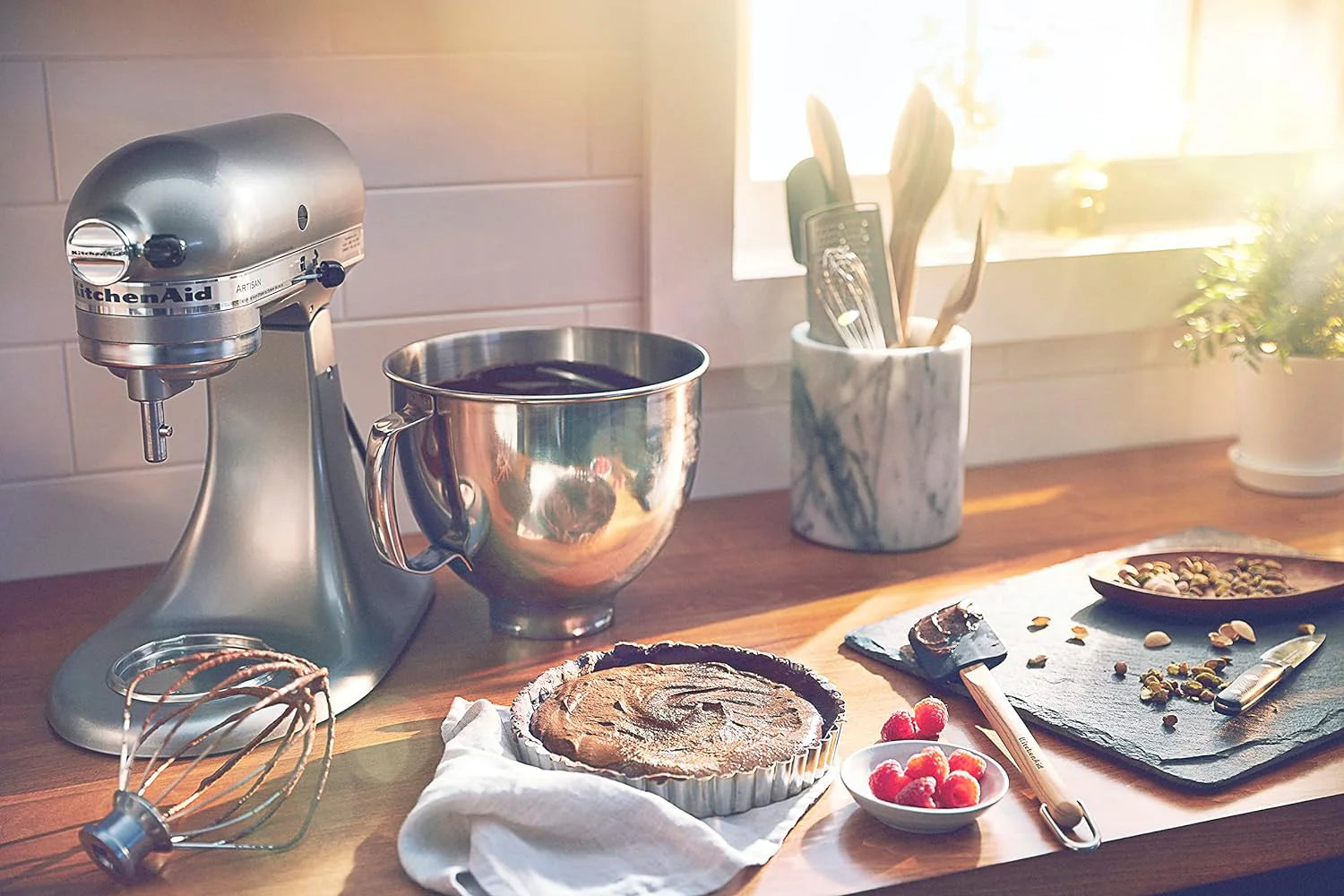 ZenVora 5-Quart Tilt-Head Stand Mixer, Electric Kitchen Mixer with Bowl, Multi-Speed Settings for Baking, Mixing and Food Preparation