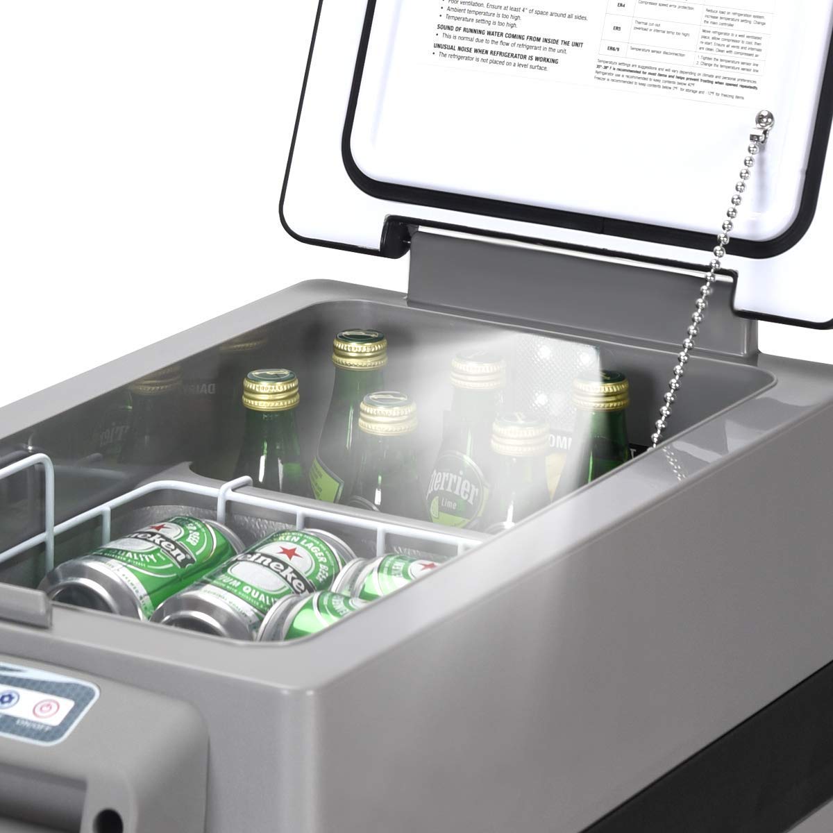 ZenVora 44 Quart Portable Refrigerator – Compact Car Fridge/Freezer for Vehicle