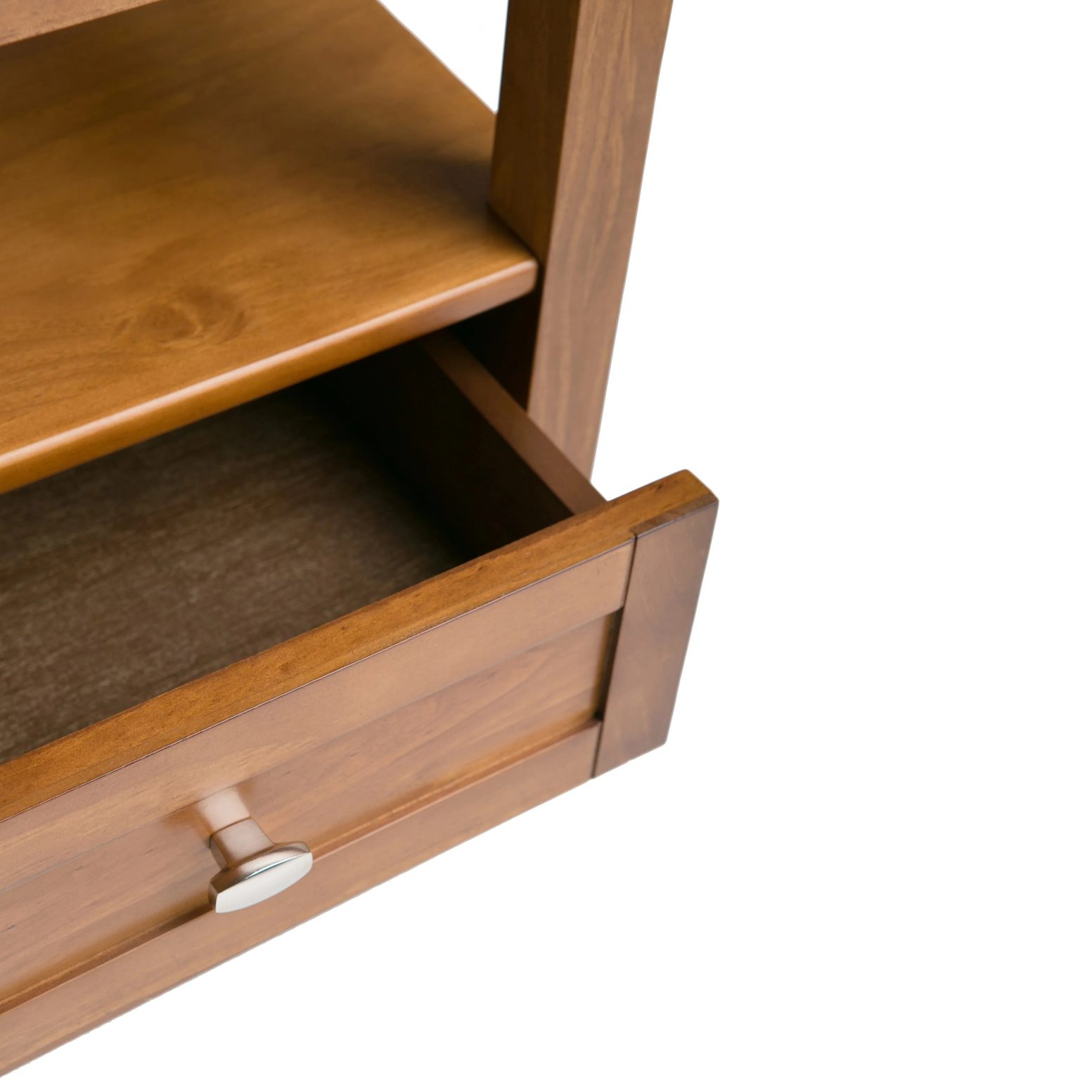 ZenVora 20 Inch Wide Solid Wood Rectangle End Table, Transitional Side Table