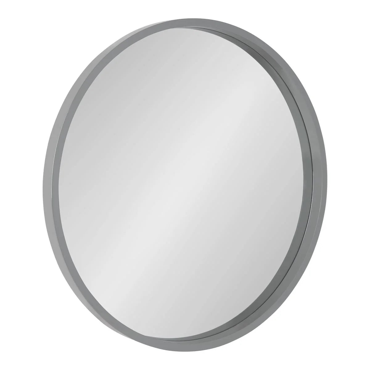 ZenVora Round Wood Accent Wall Mirror, Modern Decorative Wooden Frame Mirror for Living Room, Bedroom and Entryway