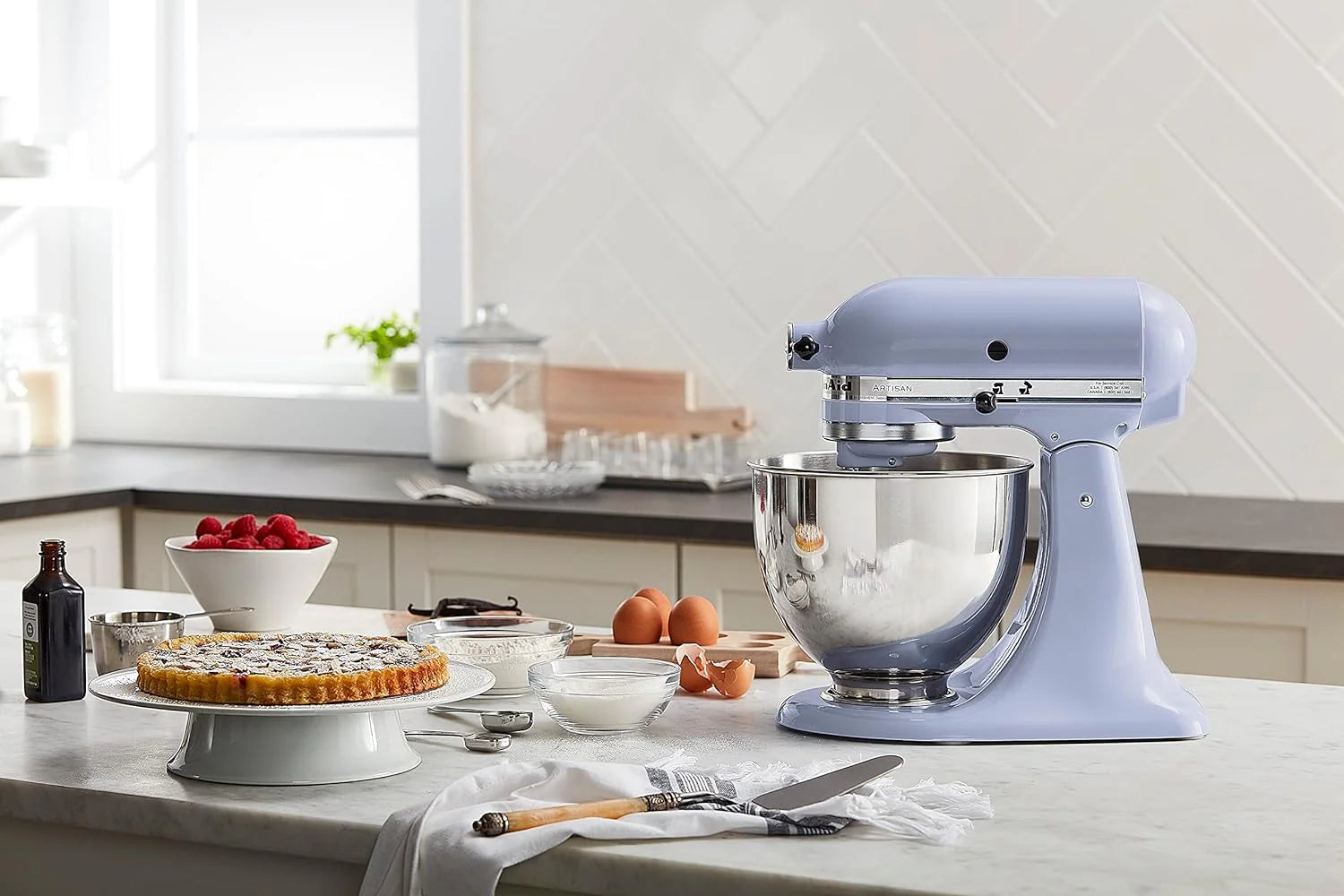 ZenVora 5-Quart Tilt-Head Stand Mixer, Electric Kitchen Mixer with Bowl, Multi-Speed Settings for Baking, Mixing and Food Preparation