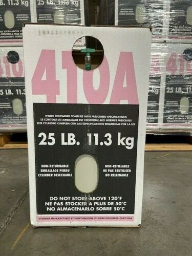 ZenVora R-410A Refrigerant 25 lb Cylinder, Factory Sealed Virgin Refrigerant for HVAC Systems
