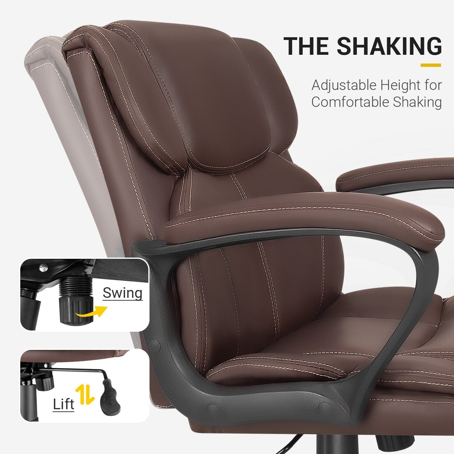 ZenVora Mid Back Office Chair, Ergonomic Swivel Computer Task Chair for Home Office, Work and Study