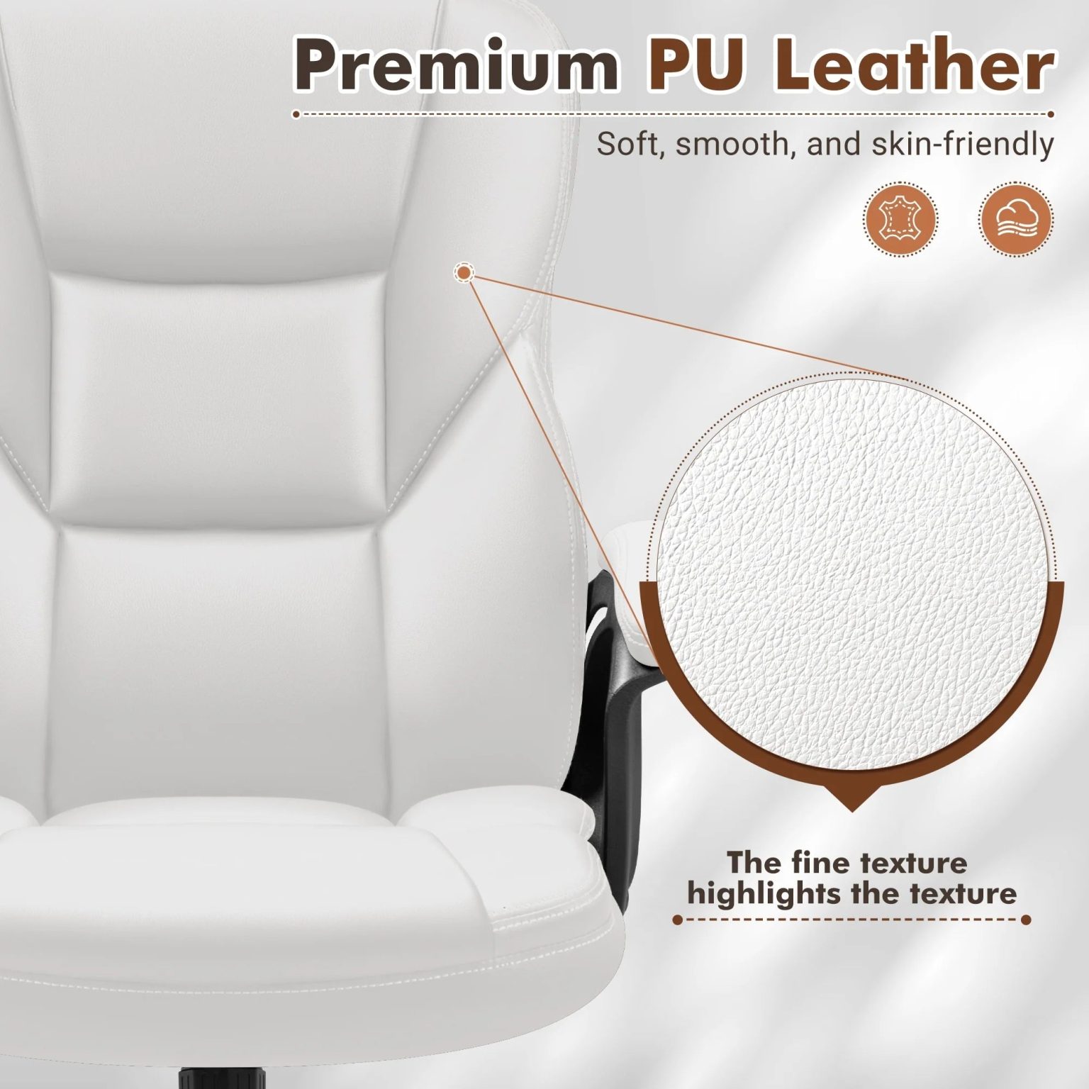 ZenVora High Back Executive Office Chair, Ergonomic Computer Desk Chair for Home and Office