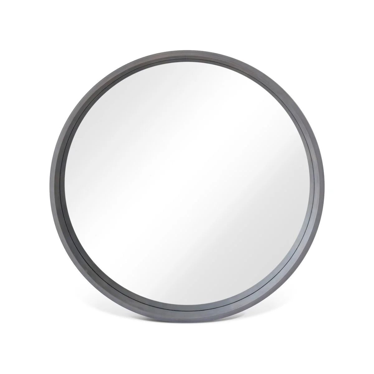 ZenVora Classic Farmhouse Round Wall Mirror, Wooden Frame Decorative Accent Mirror for Living Room, Bedroom and Entryway