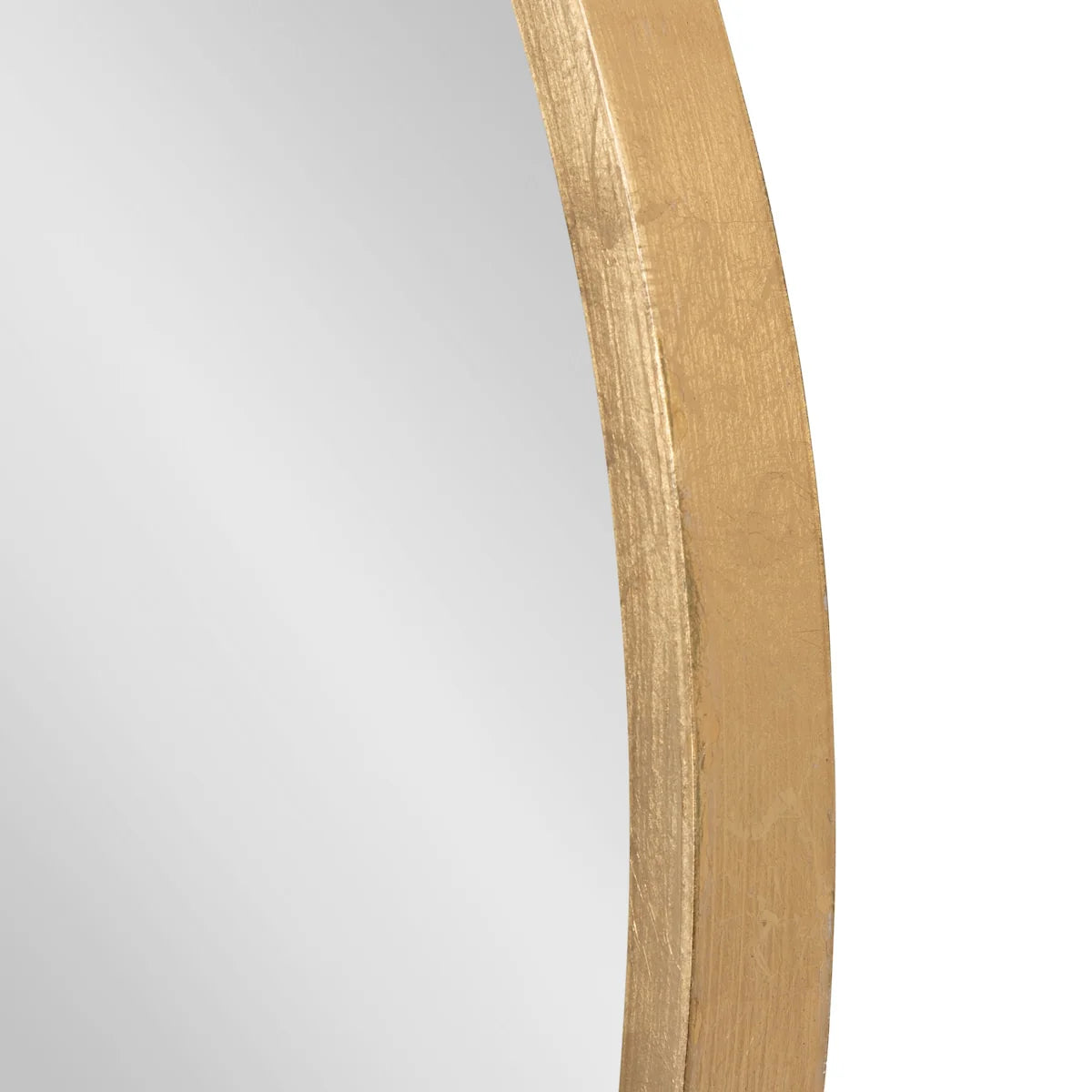ZenVora Round Wood Accent Wall Mirror, Modern Decorative Wooden Frame Mirror for Living Room, Bedroom and Entryway