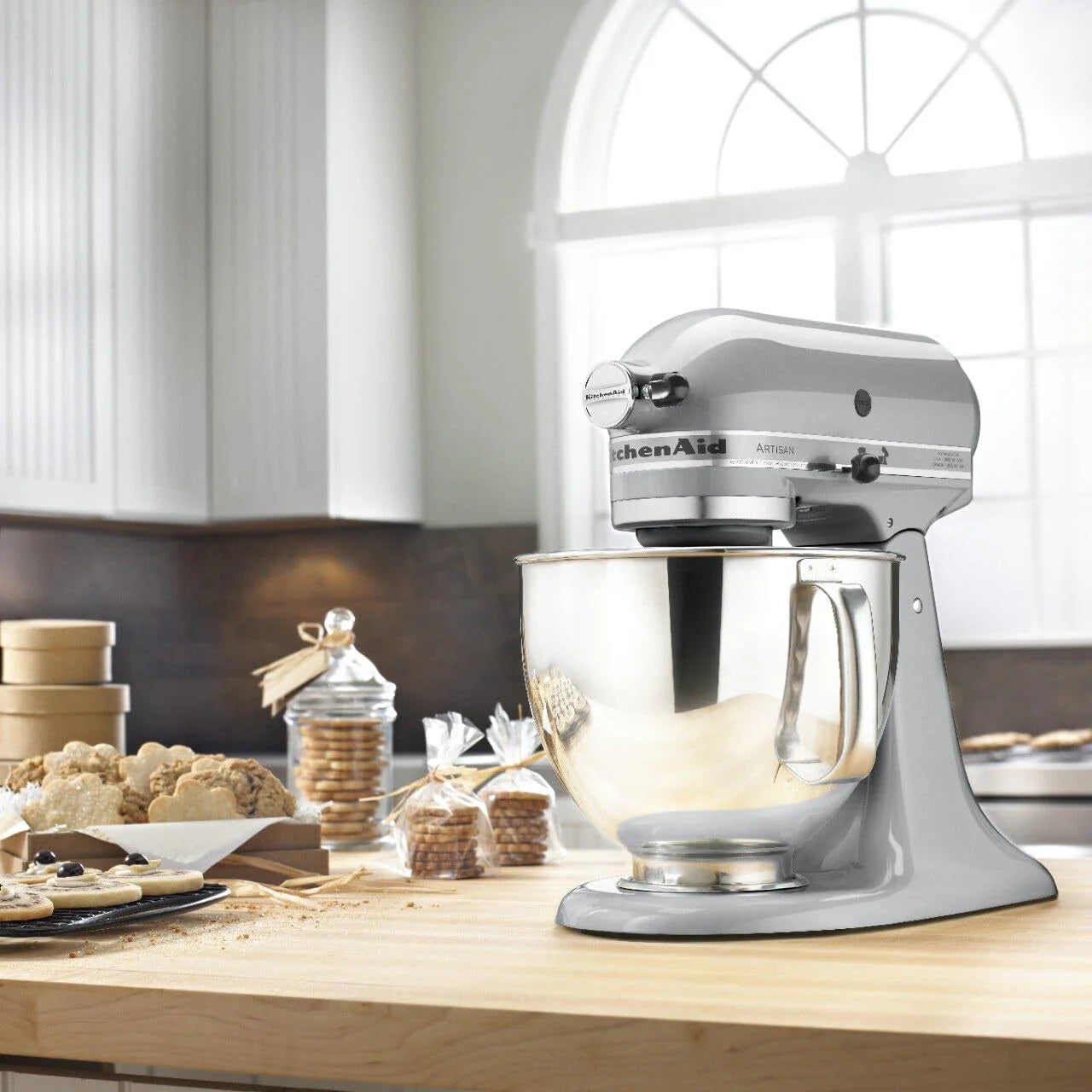 ZenVora 5-Quart Tilt-Head Stand Mixer, Electric Kitchen Mixer with Bowl, Multi-Speed Settings for Baking, Mixing and Food Preparation