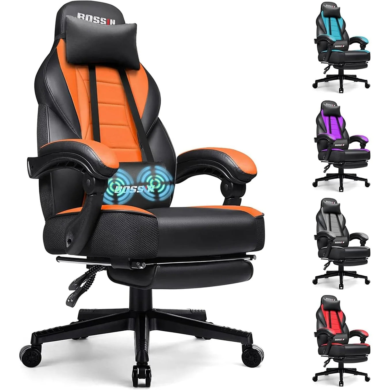 ZenVora Racing Style Gaming Chair, 300 lbs Big and Tall High Back Computer Chair