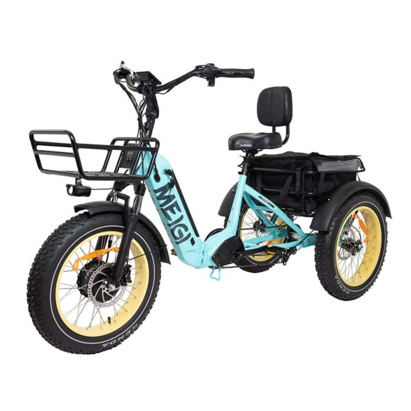 ZenVora 48V 14Ah 750W Foldable Fat Tire Electric Trike, 330-Lb. Capacity