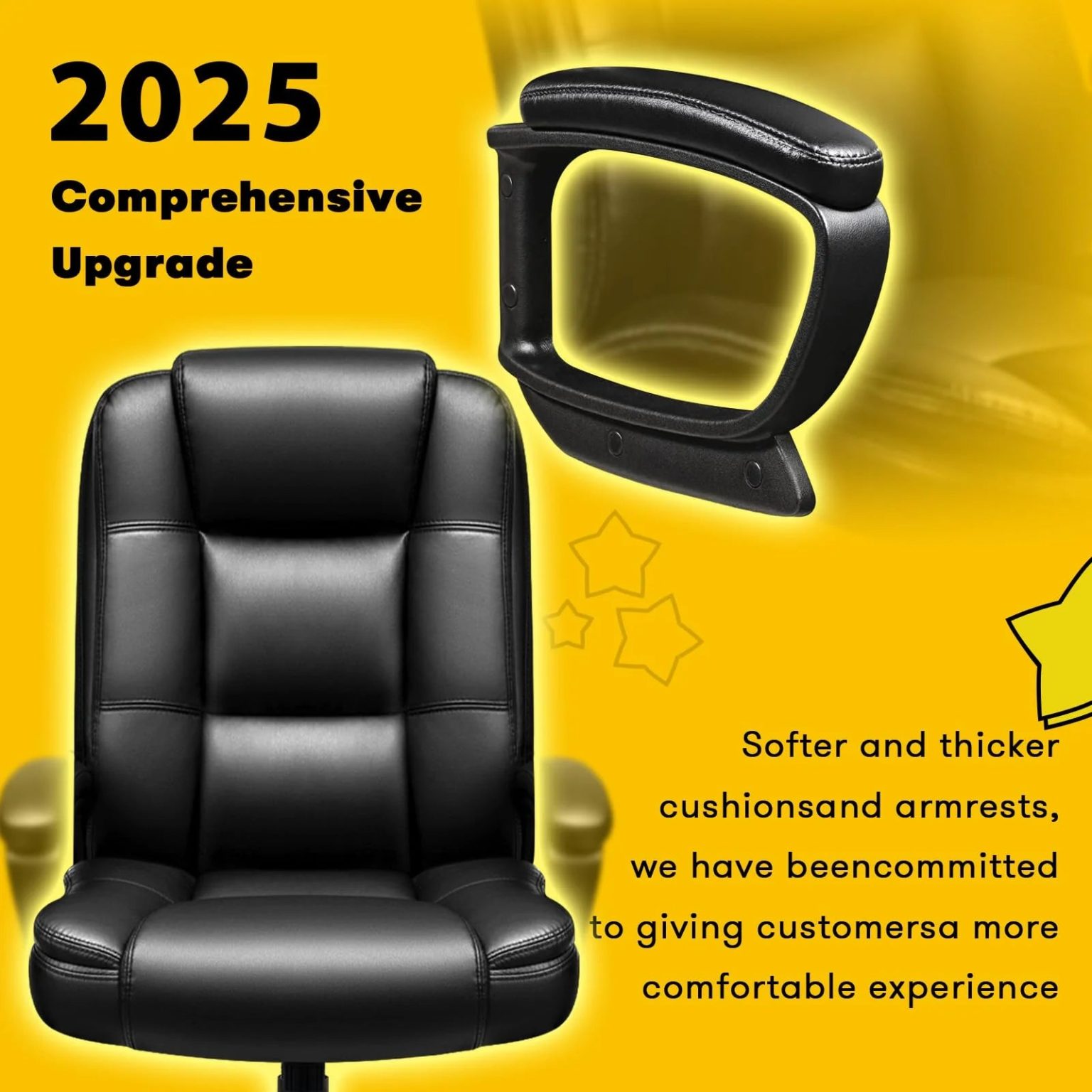 ZenVora Big and Tall Home Office Chair, Heavy Duty Ergonomic Computer Desk Chair for Home and Work