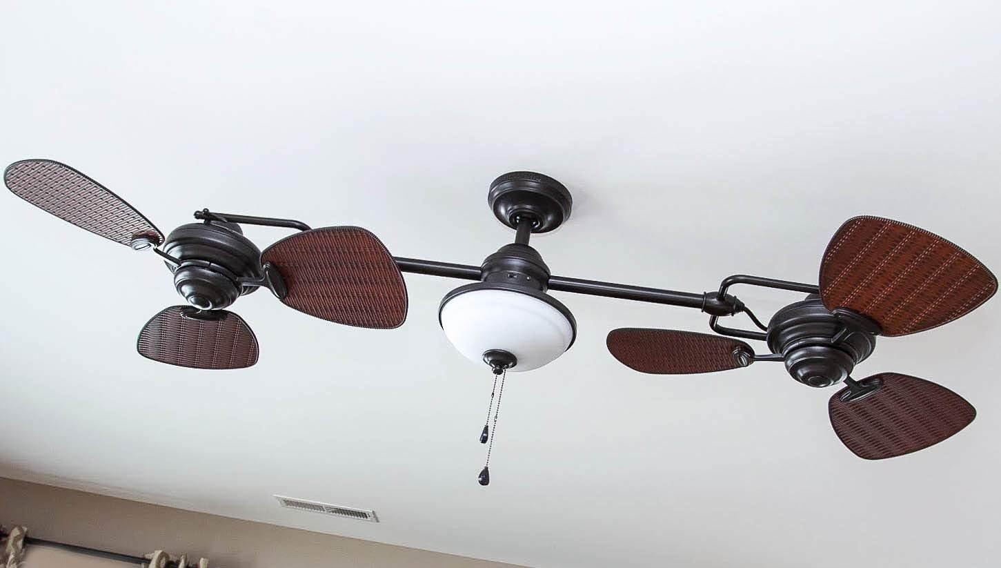 ZenVora 74-Inch Outdoor Ceiling Fan, Bronze