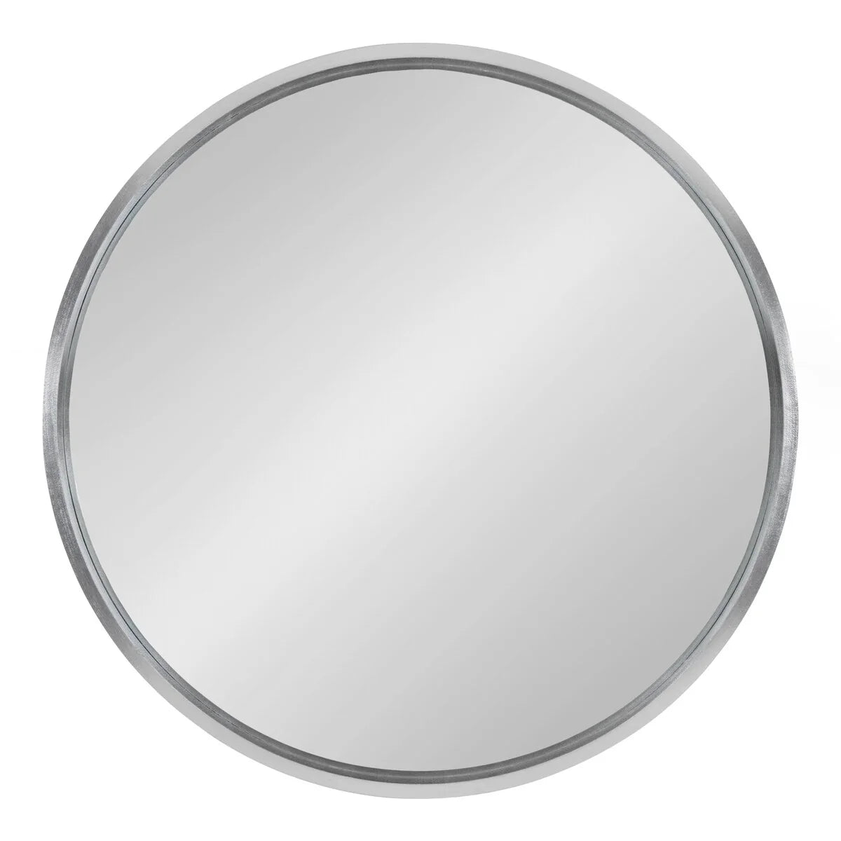ZenVora Round Wood Accent Wall Mirror, Modern Decorative Wooden Frame Mirror for Living Room, Bedroom and Entryway