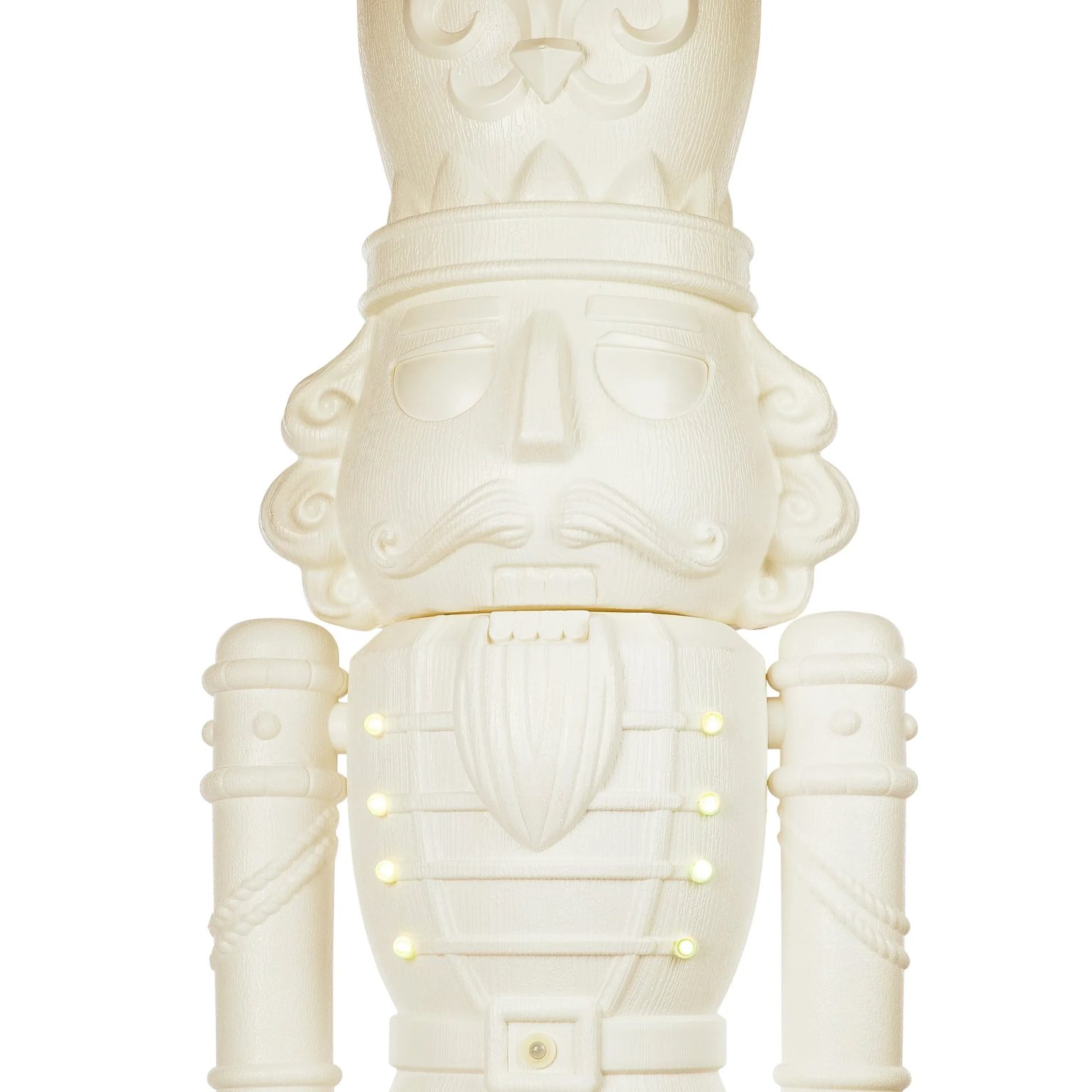 ZenVora 75-Inch Animated White Nutcracker Blow Mold