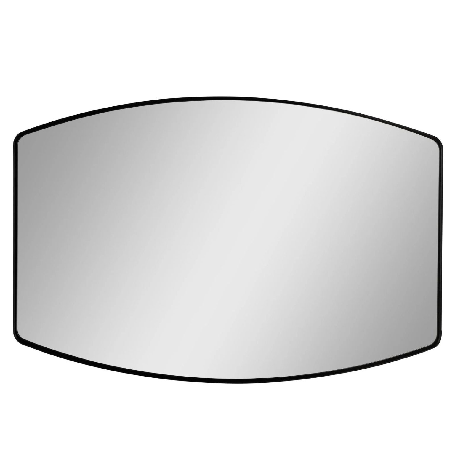 ZenVora Modern Oblong Metal Wall Mirror, Decorative Elongated Hanging Mirror for Living Room, Bedroom and Entryway