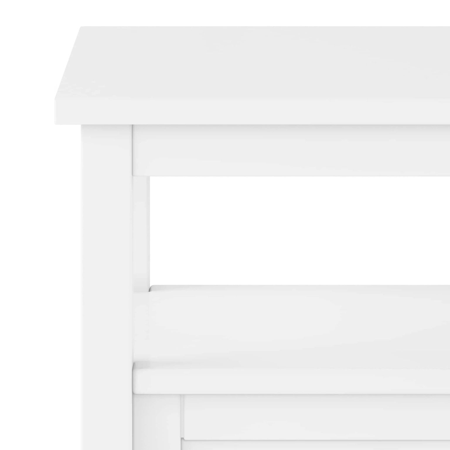 ZenVora 20 Inch Wide Solid Wood Rectangle End Table, Transitional Side Table