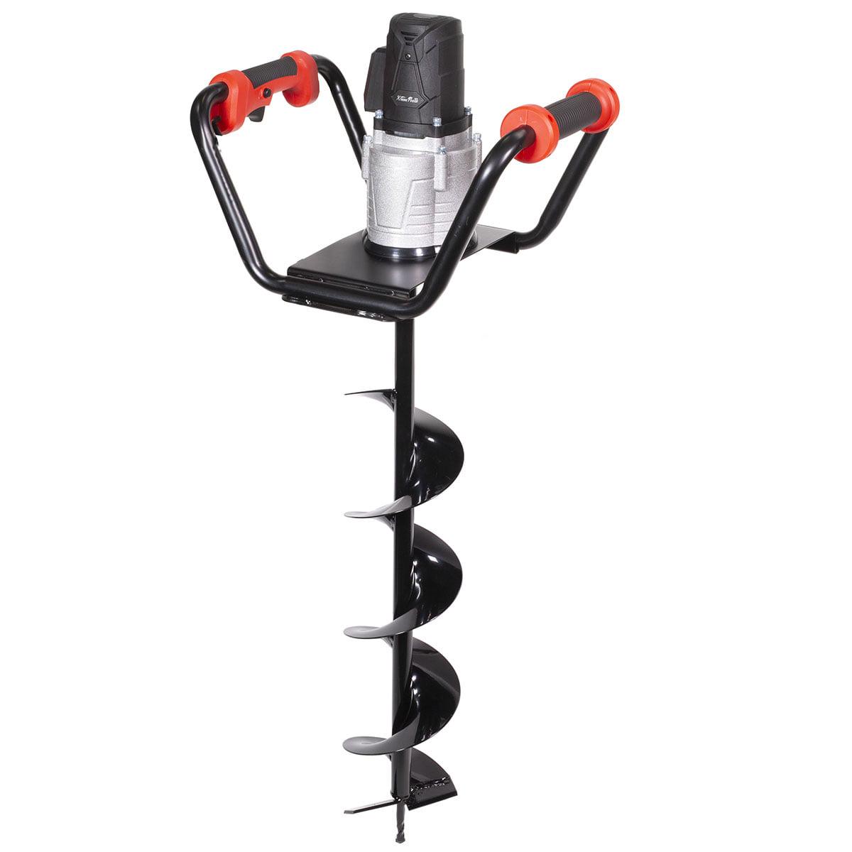 ZenVora 1500W Electric Post Hole Digger with Anti-Vibration Handle and Safety Lock