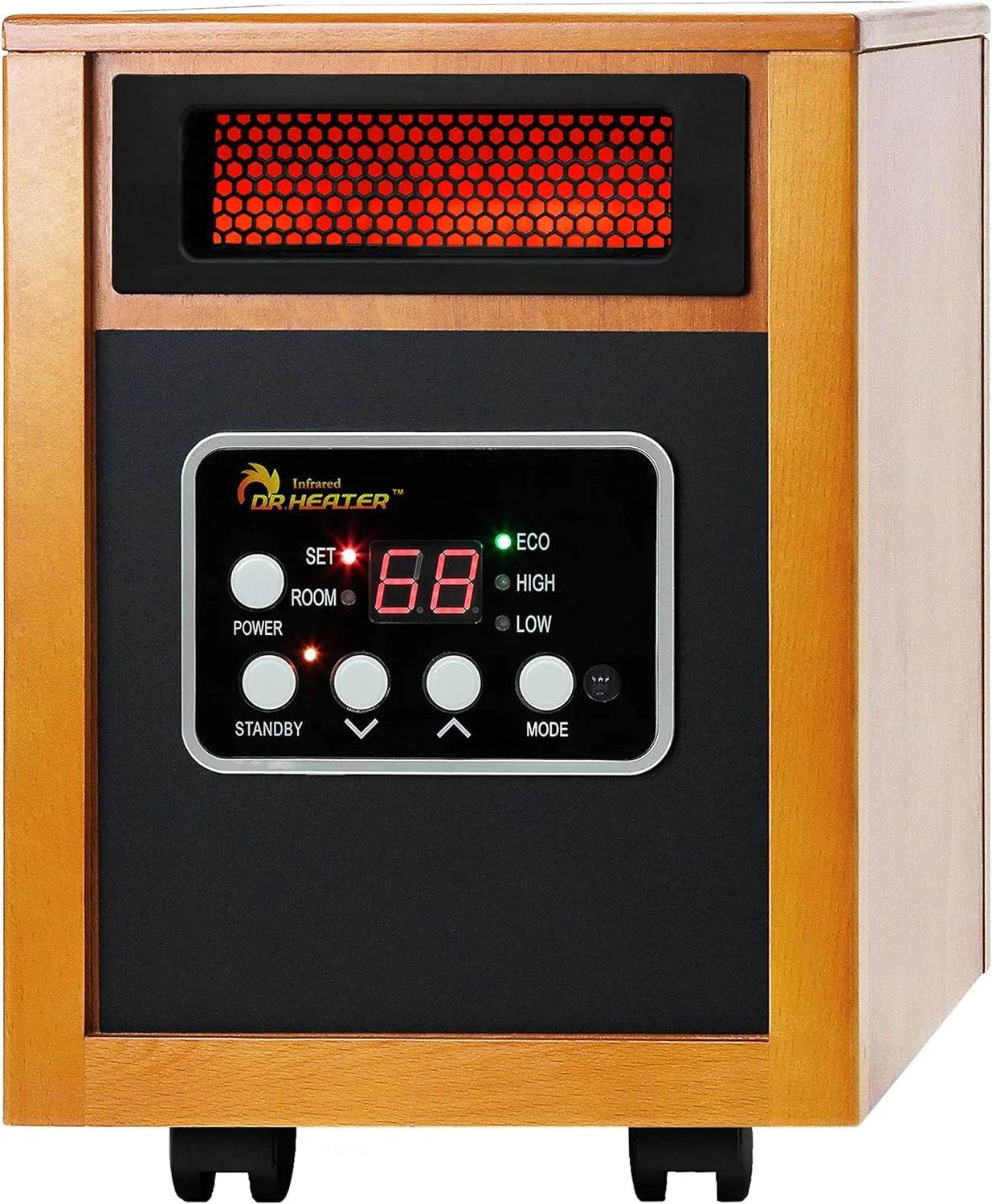 ZenVora 1500-Watt Portable Space Heater, Cherry, 1-Pack