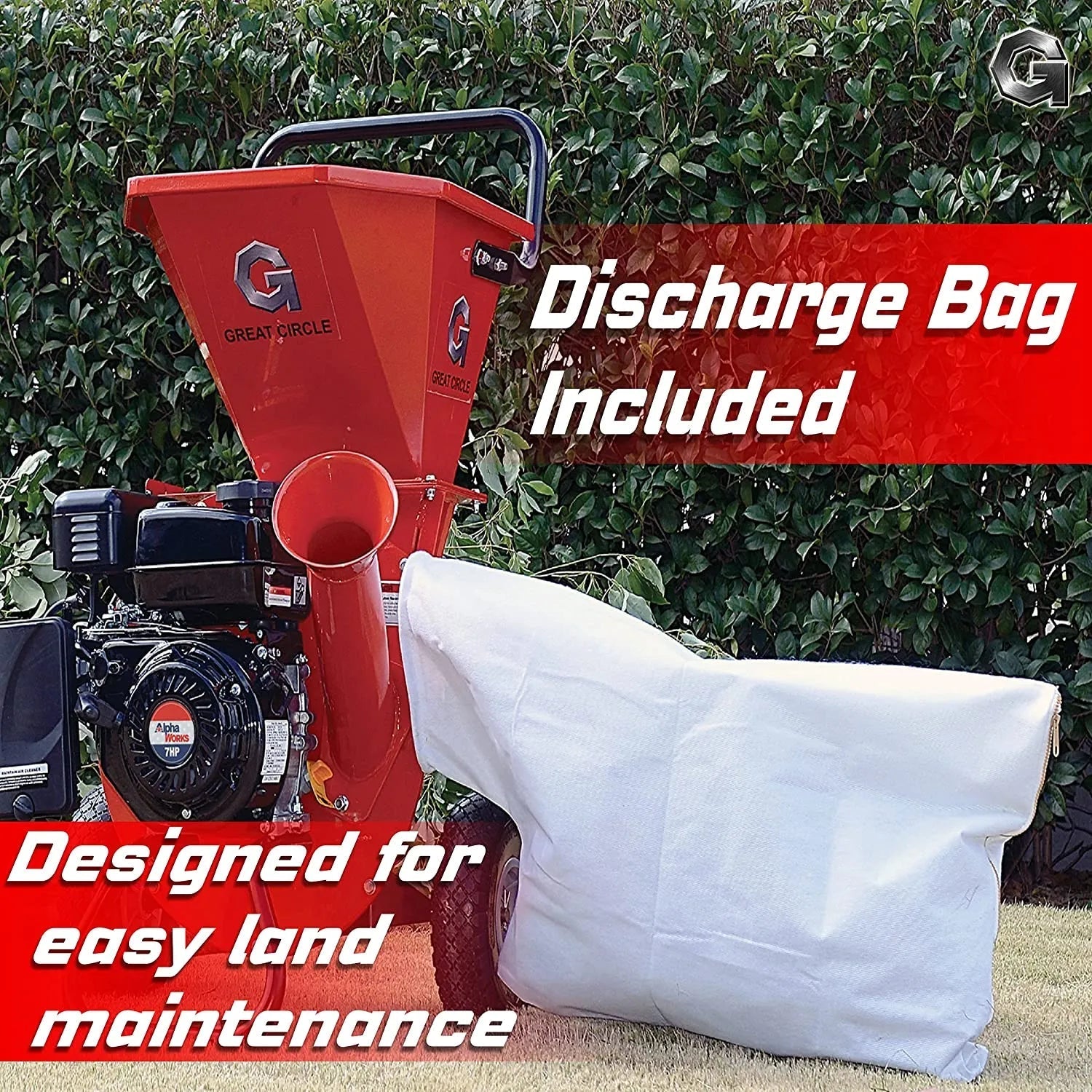 ZenVora Gas-Powered Wood Chipper Shredder Mulcher