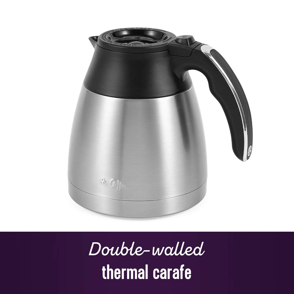 ZenVora 10-Cup Programmable Coffee Maker – Thermal Carafe with Strong Brew Selector