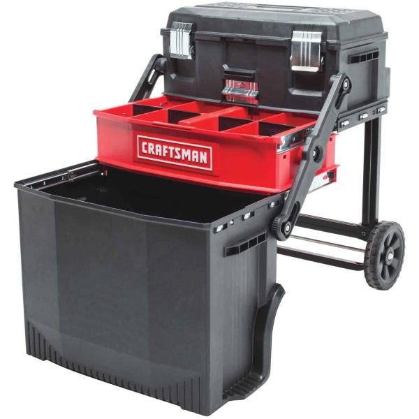 ZenVora 22" Rolling Tool Box – 1-Drawer Lockable Metal Chest with Wheels