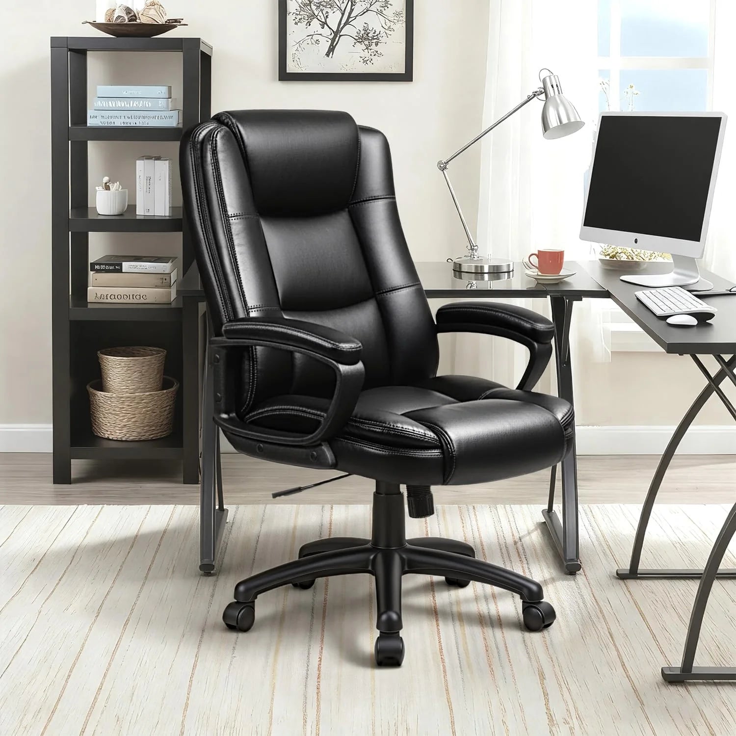 ZenVora Big and Tall Home Office Chair, Heavy Duty Ergonomic Computer Desk Chair for Home and Work