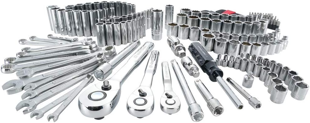 ZenVora 189-Piece Mechanics Tool Set, 1/4-Inch and 3/8-Inch Drive