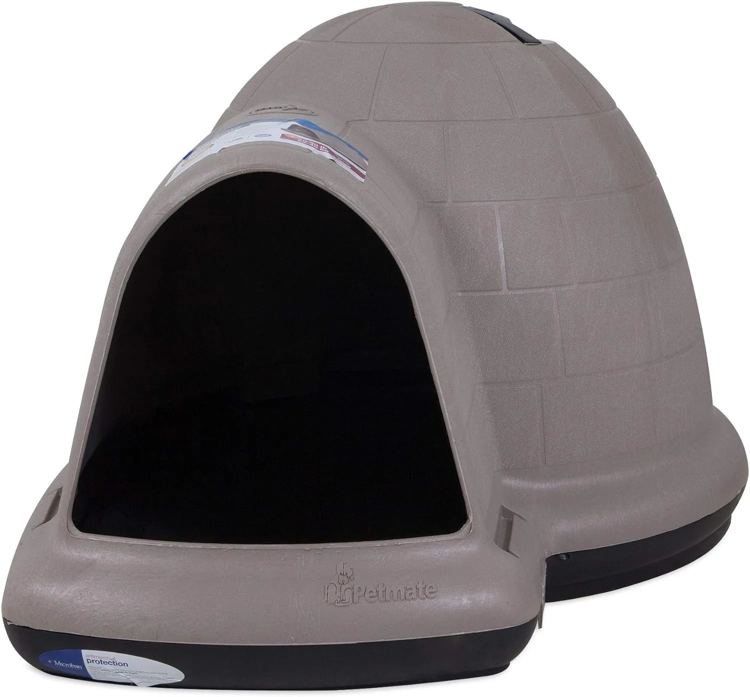 ZenVora XL Igloo Dog House for 90–125 Lb. Dogs, All-Weather Pet Shelter, Made in USA