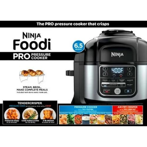 ZenVora 10-in-1 6.5-Qt Pressure Cooker and Air Fryer Multicooker, Stainless Steel