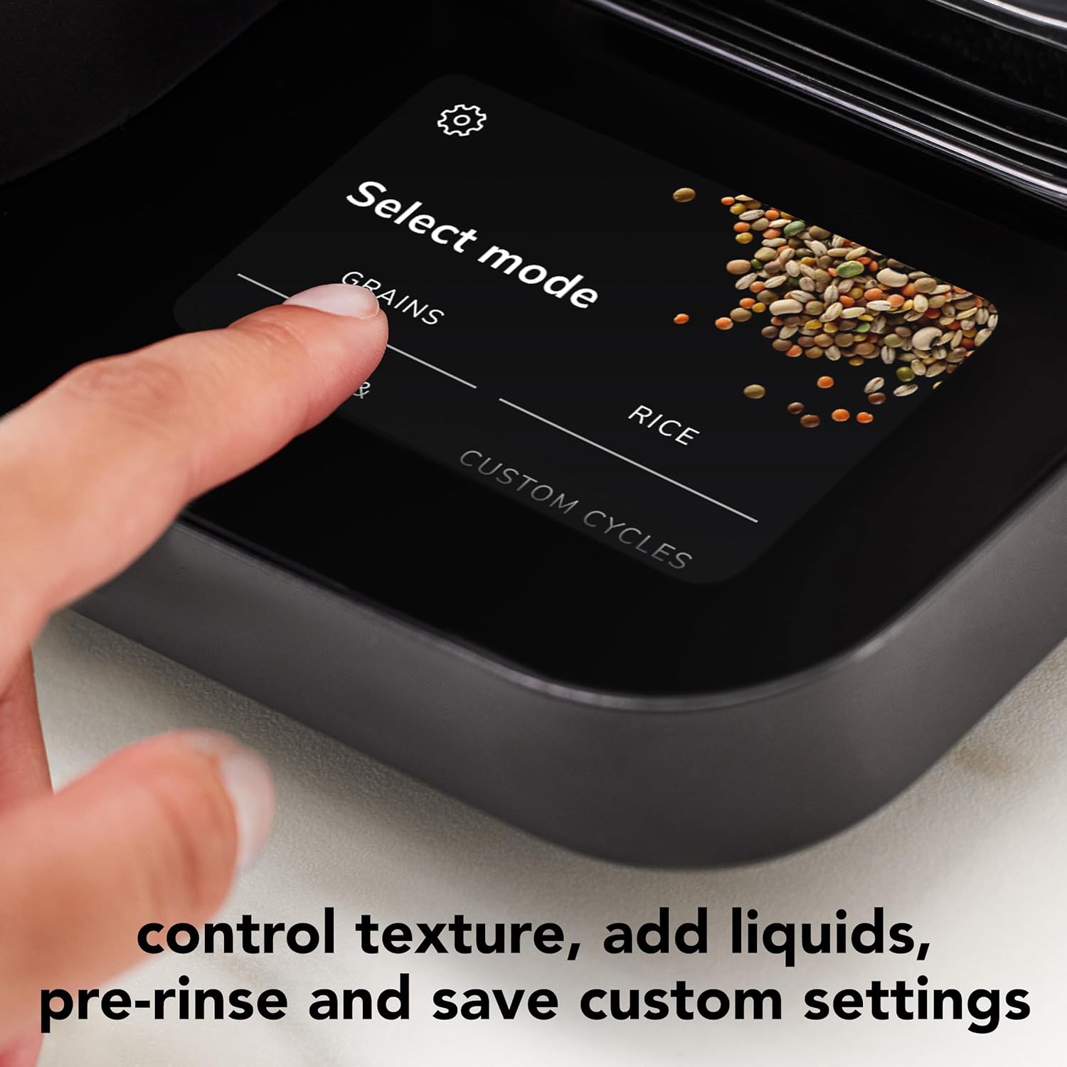 ZenVora 8-Cup Grain and Rice Cooker with Integrated Scale and Delayed Cook