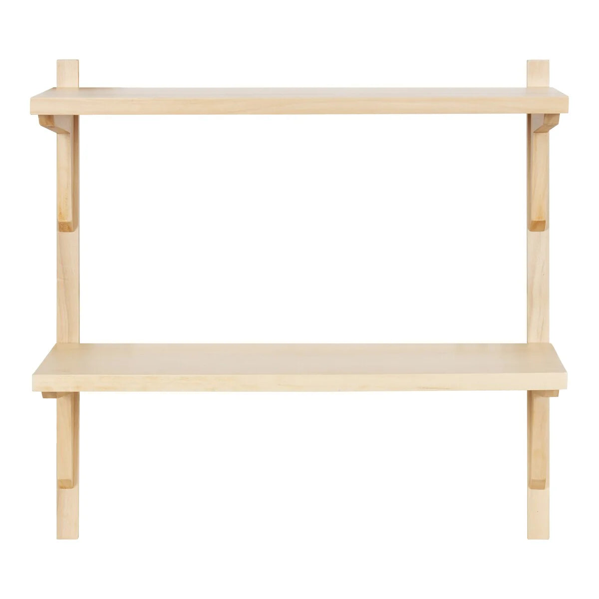 ZenVora Mid-Century Wall Shelves, 24x8x24 Inch Decorative Wall Mounted Storage and Display Shelving for Home Decor