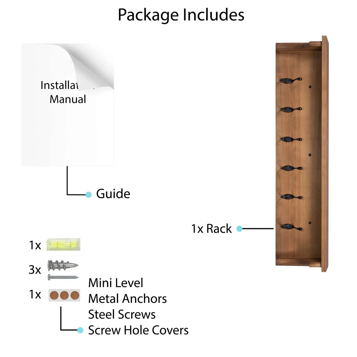 ZenVora Wood Wall Key Holder with Shelf, Decorative Entryway Mail Organizer with Large Coat Hooks and Storage Rack