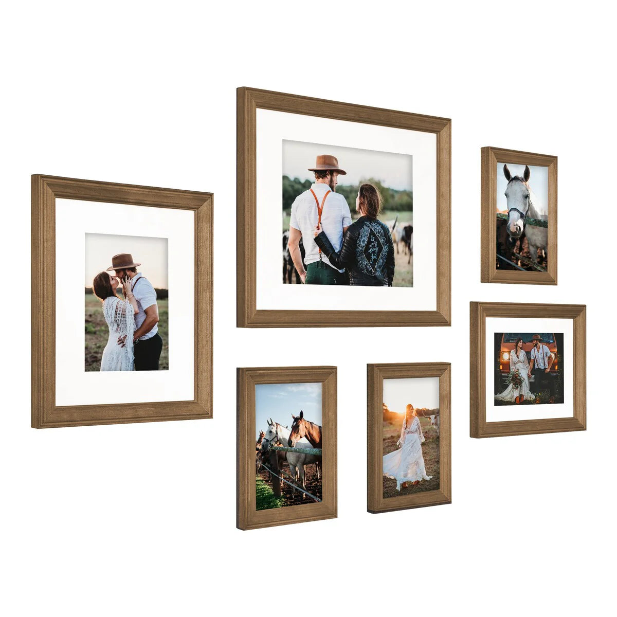 ZenVora Gallery Wall Frame Set, Multi-Piece Decorative Picture Frames for Photos, Artwork and Home Decor