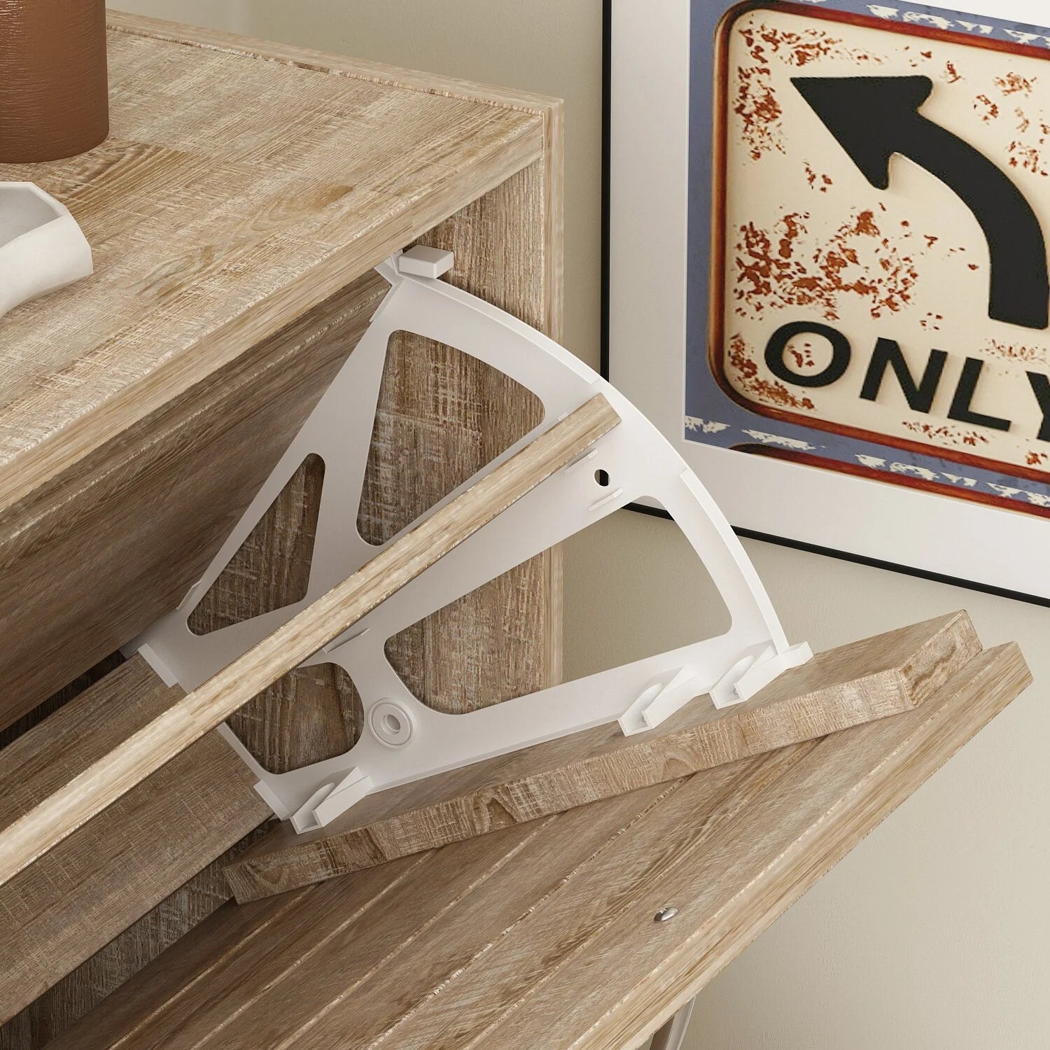 ZenVora Modern Shoe Storage Cabinet for Entryway and Hallway, Space-Saving Shoe Organizer