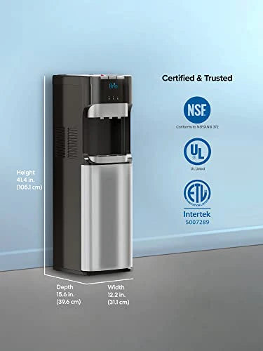 ZenVora Bottom-Loading Water Cooler Dispenser with 3 Temperature Settings