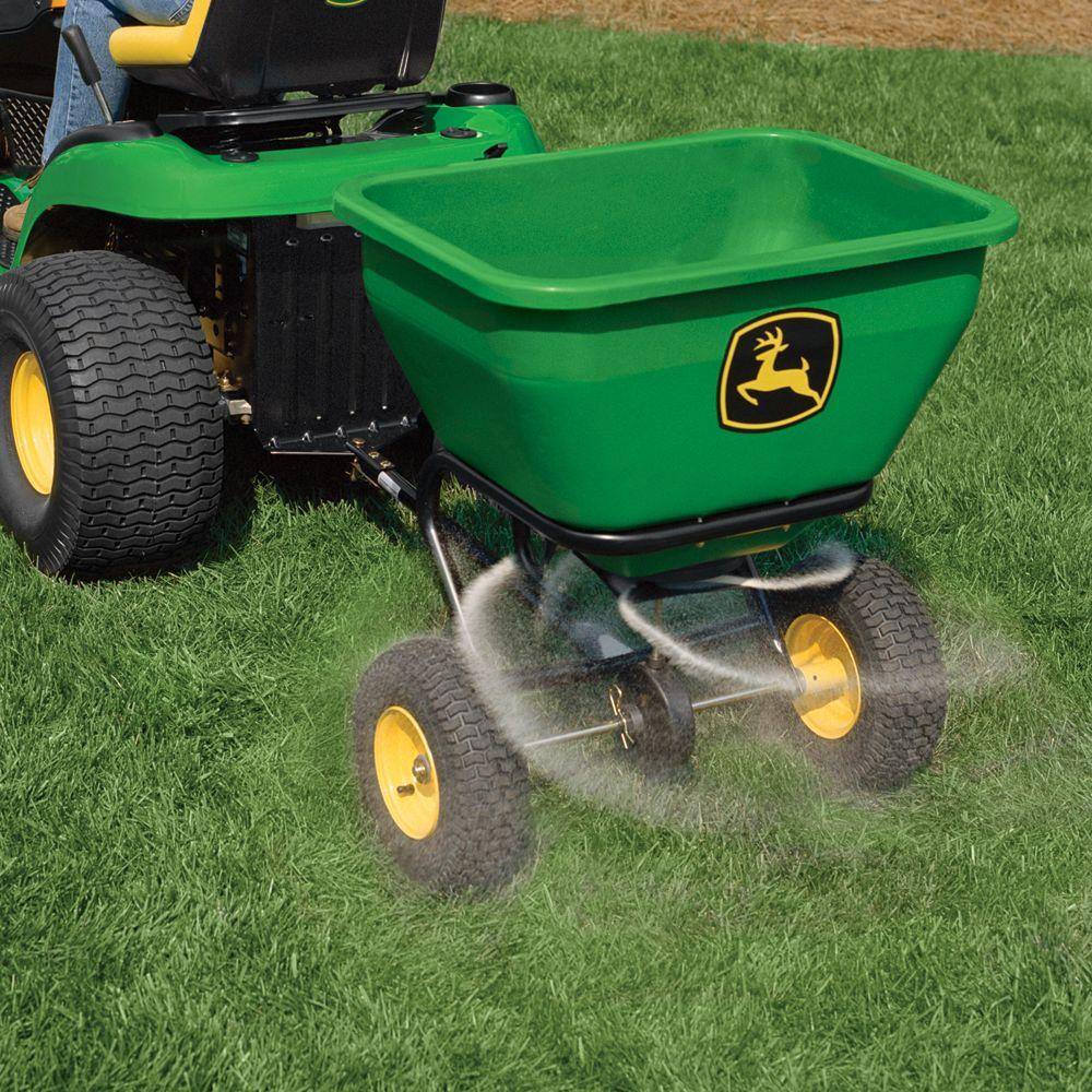 ZenVora 175 lb Tow-Behind Broadcast Spreader with Poly Hopper, Adjustable Flow Control for Lawn Tractors
