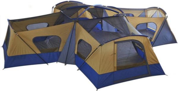 ZenVora 14 Person Family Cabin Tent - 4 Room Large Camping Tent with Freestanding Design for Outdoor Hiking & Camping