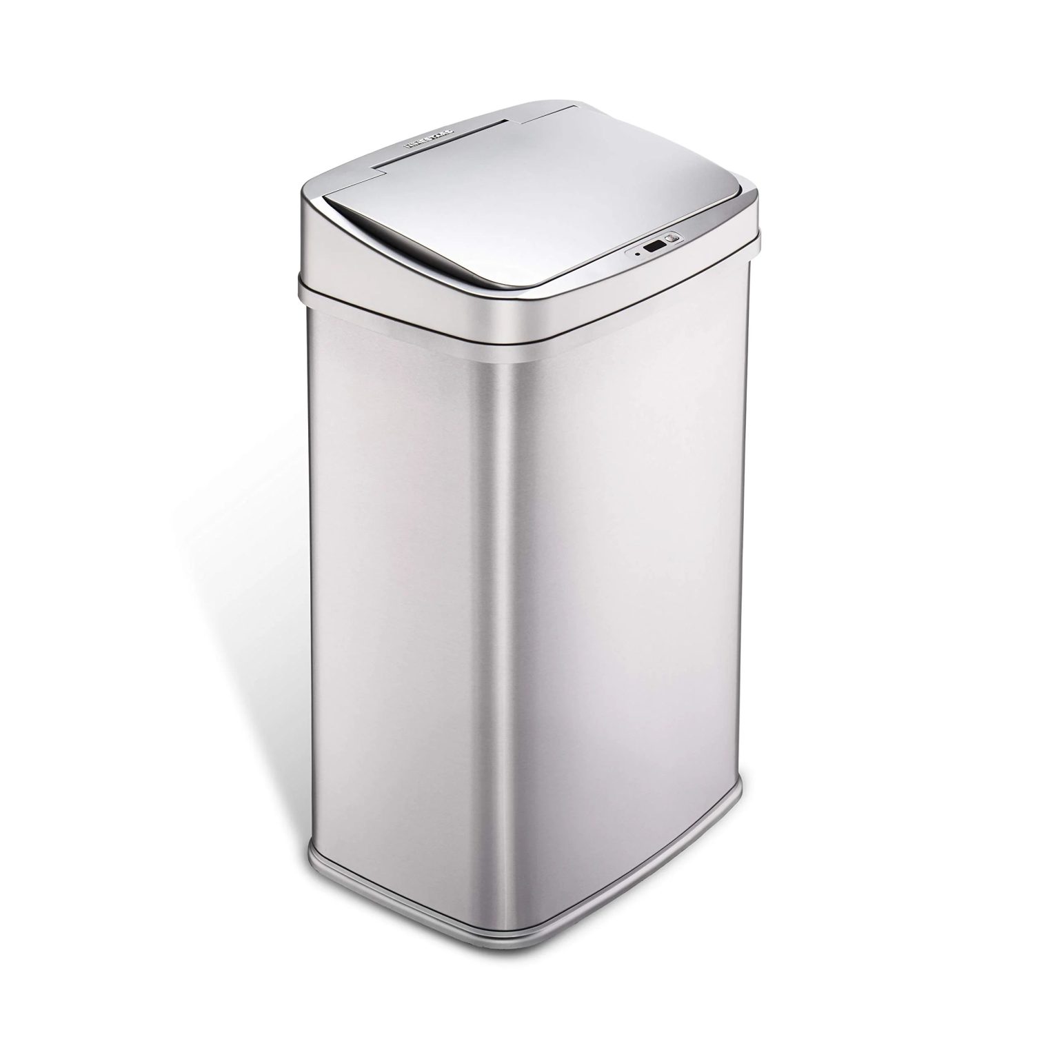 ZenVora 13 Gallon Touchless Motion Sensor Trash Can, Automatic Hands-Free Kitchen Garbage Bin with Sensor Lid
