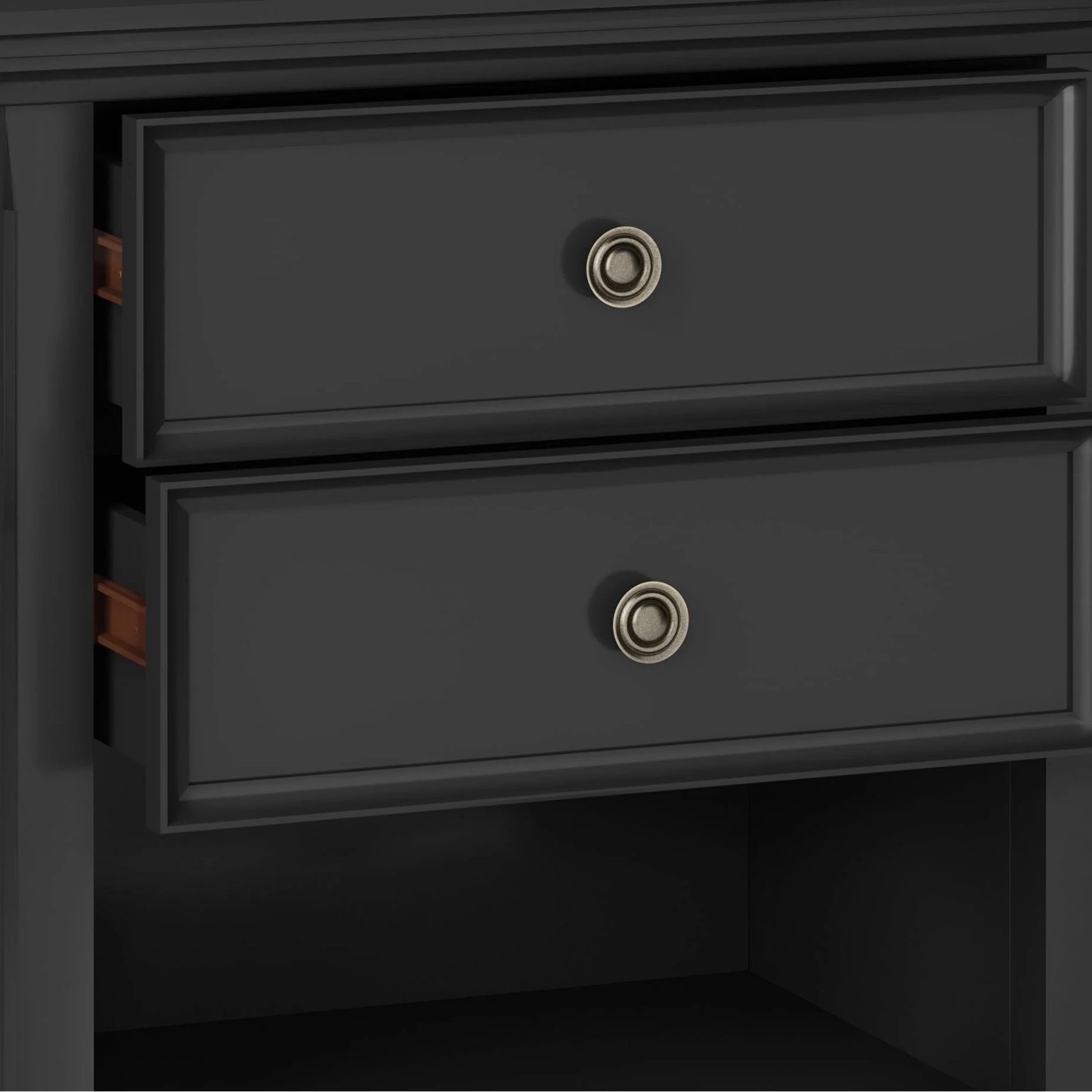 ZenVora 24 Inch Wide Solid Wood Nightstand, Bedside Table and Bedroom End Table