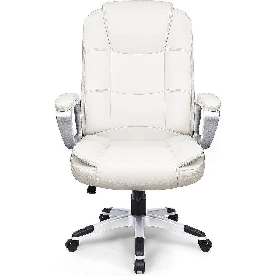 ZenVora Big and Tall Executive Office Chair, High Back Ergonomic Leather Chair, 400 lb Capacity