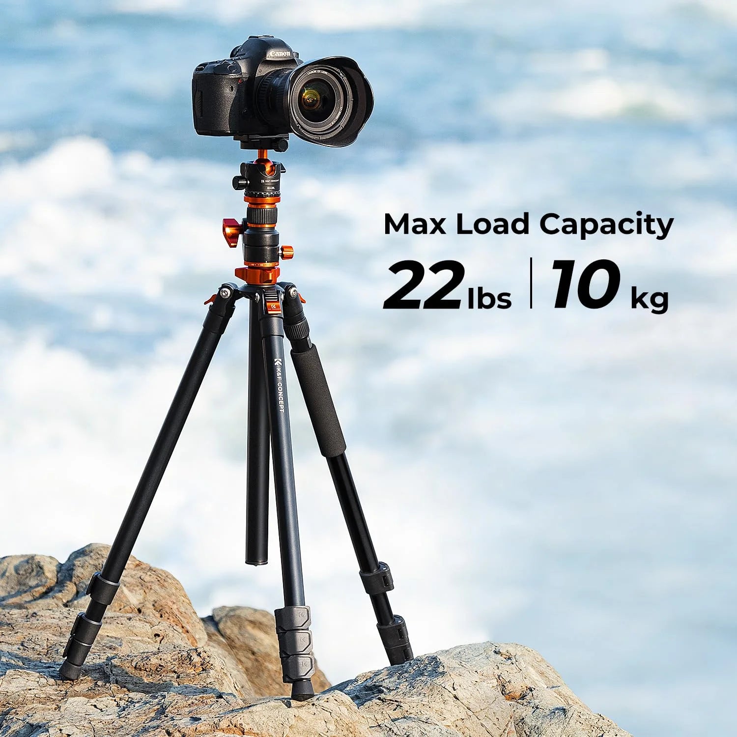 ZenVora 90 Inch Ultra High Camera Tripod with Metal Ball Head, Extra Tall Heavy Duty Photography Tripod Stand