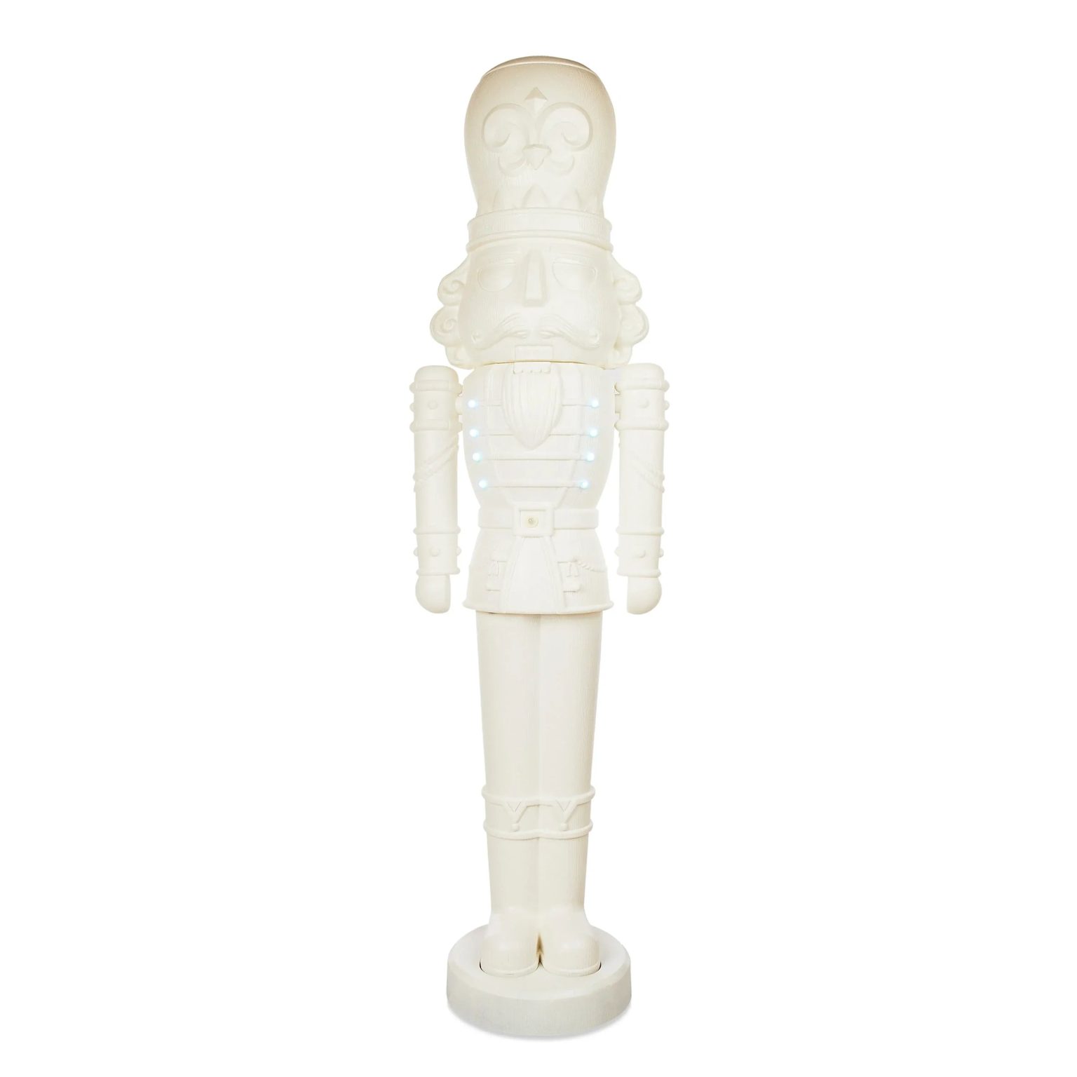 ZenVora 75-Inch Animated White Nutcracker Blow Mold